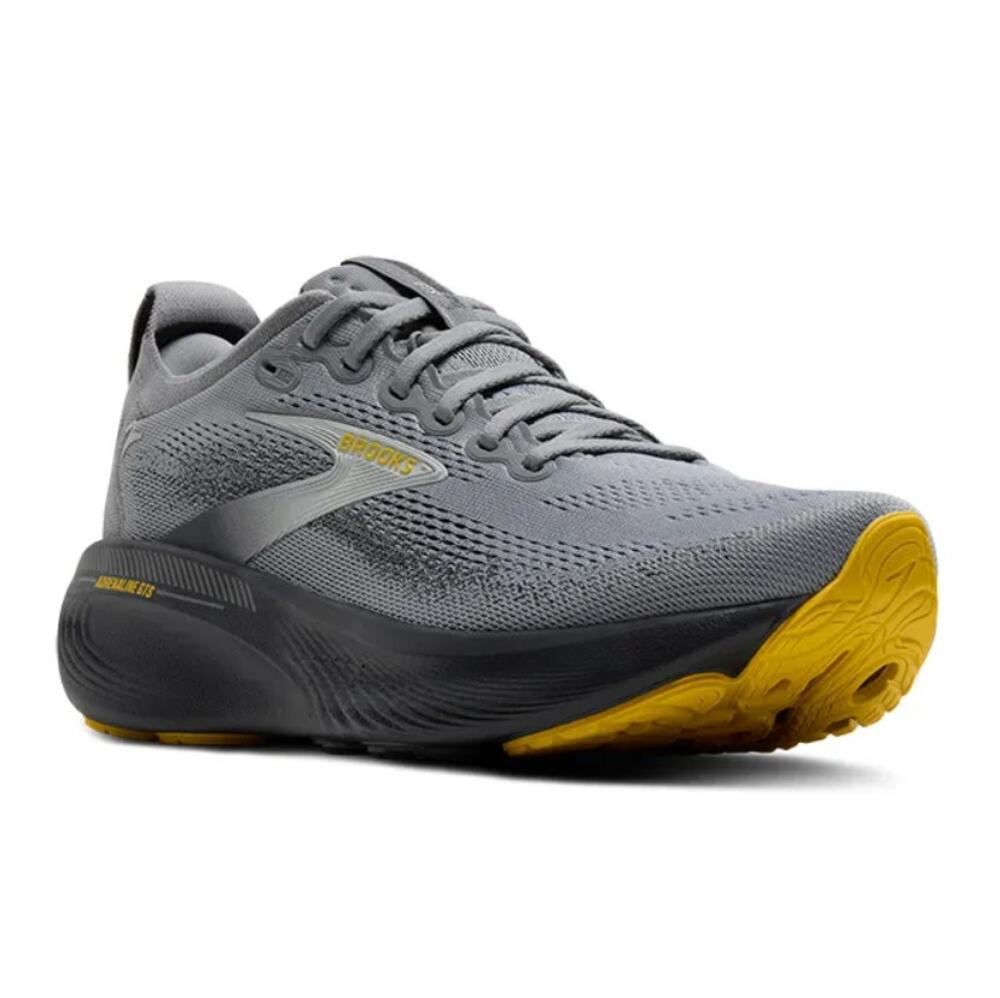 Brooks Adrenaline GTS 25 Wide Sneakers Primer Gray Ebony Jasmine Size 14 Wide 2E